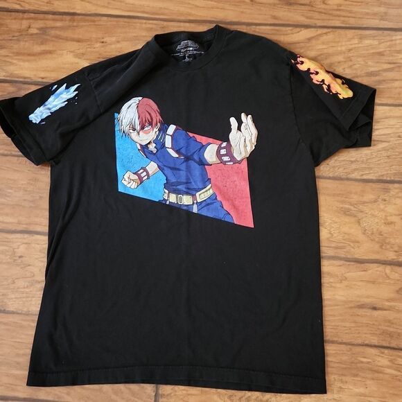 My Hero Academia Funimation men's large black short sleeve t-shirt 100% cotton - Picture 1 of 6